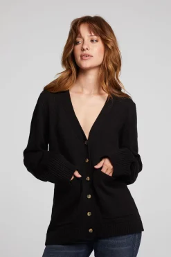 Shop Presley Licorice Cardigan Women Loungewear|Tops