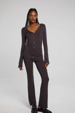 Flash Sale Priscilla Chocolate Torte Long Sleeve Women Loungewear|Tops