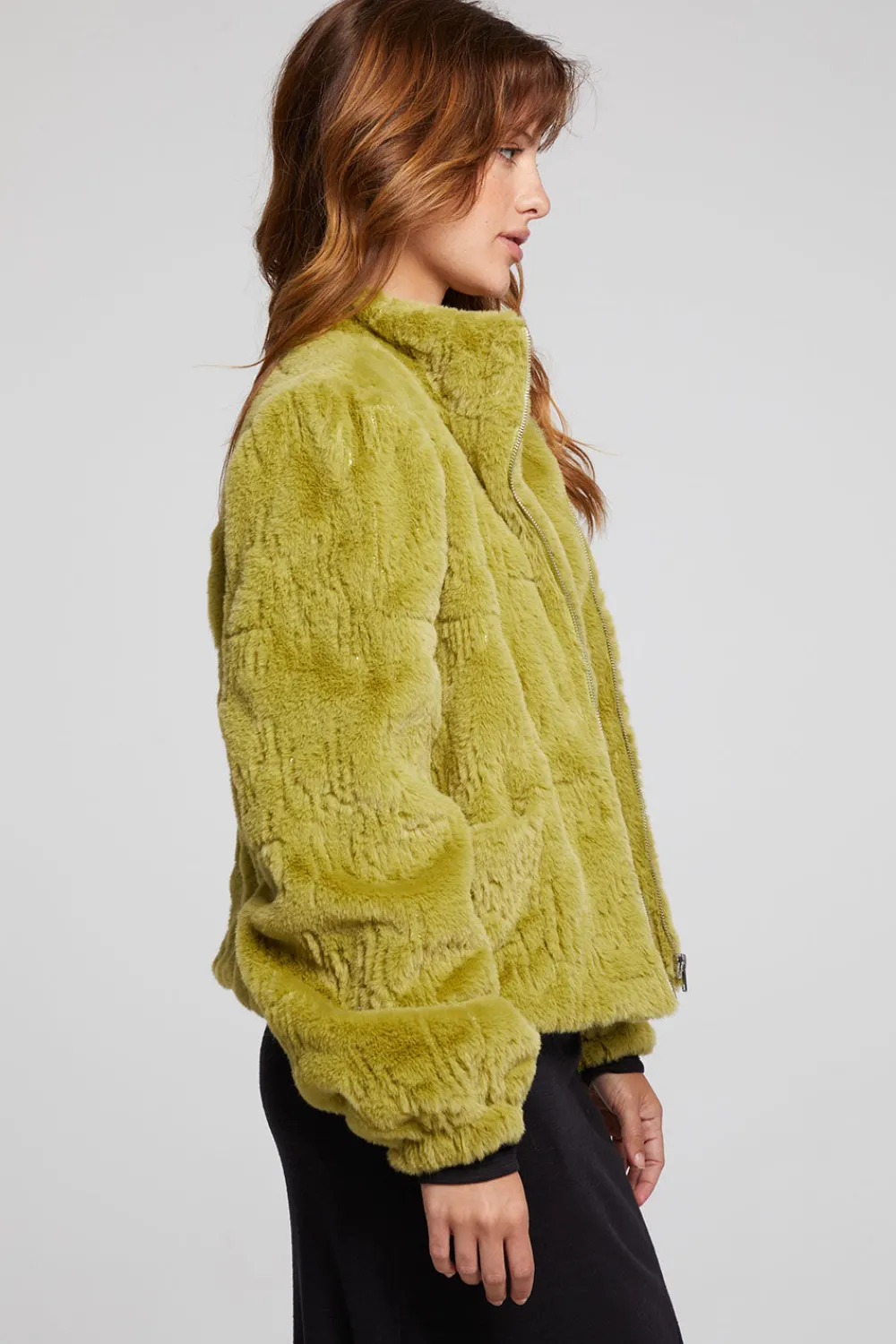 Flash Sale Puff Sleeve Green Olive Jacket Women Outerwear|Loungewear
