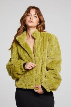 Flash Sale Puff Sleeve Green Olive Jacket Women Outerwear|Loungewear