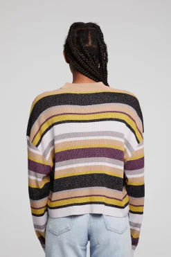 Fashion Ramonee Haight Street Stripe Pullover Women Loungewear|Tops