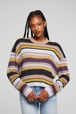 Fashion Ramonee Haight Street Stripe Pullover Women Loungewear|Tops