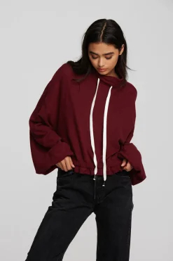Online Recycled Bliss Knit Cropped Pullover With Elastic Waist & Sleeve Women Tops