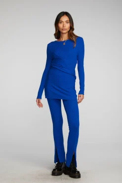 Store Recycled Love Rib Long Sleeve Tee With Crossover Styling Women Loungewear|Tops