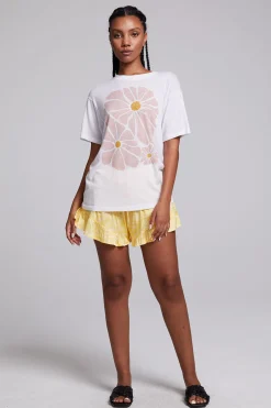 Discount Retro Flowers Tee Women Graphics|Tops