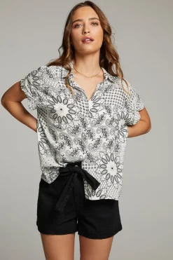 Discount Rhythmm Paisley Bandana Button Down Women Loungewear|Tops