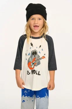 Online Rock & Roll Baseball Tee Women/Kids/BOY Boys|Music