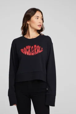 Flash Sale Rock'n'Roll Lips Long Sleeve Women Loungewear|Graphics