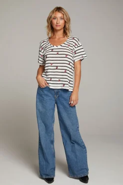 Online Rolling Stones All Over Logo Tee Women Loungewear|Music