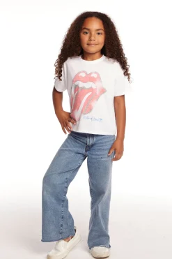 Best Sale Rolling Stones Classic Logo Girls Tee Women/Kids Girls|Music