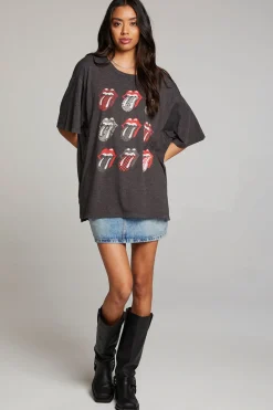 Fashion Rolling Stones Multi Logo One Size Tee Women Loungewear|Music