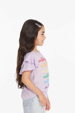 New Rolling Stones Rainbow Script Girls Tee Women/Kids Girls|Music