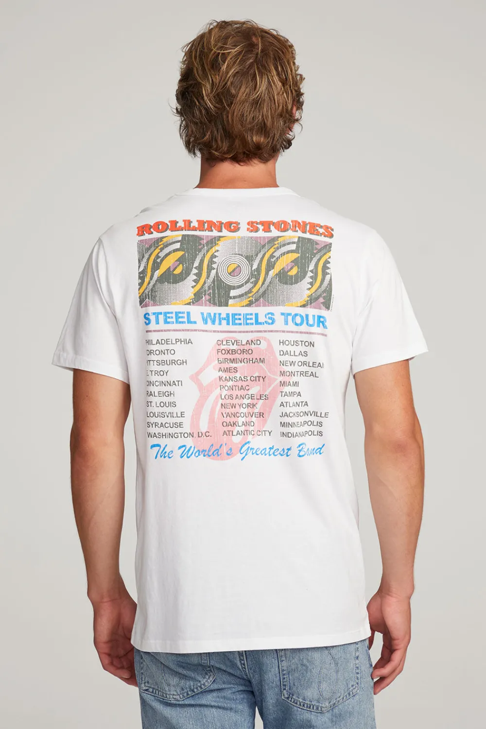 New Rolling Stones Steel Wheels Tour Mens Tee Women Tops|Music
