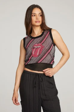 Cheap Rolling Stones Tongue Stripes Women Loungewear|Music
