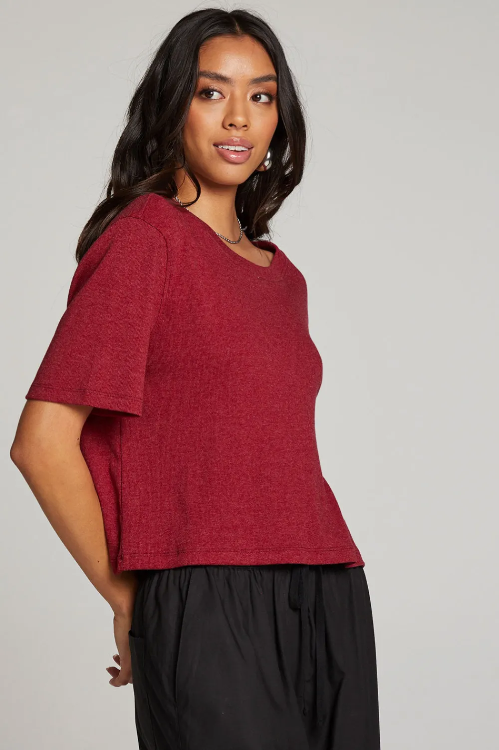 Fashion Rover Blood Red Tee Women Loungewear|Tops