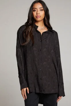 Online Ruby Licorice Button Up Women Loungewear|Tops