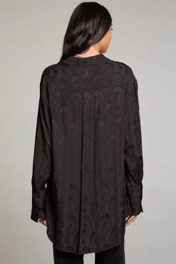 Online Ruby Licorice Button Up Women Loungewear|Tops