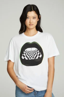 Sale 80's Lips Women Graphics|Tops