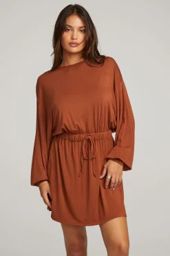 Store Saddle Whiskey Mini Dress Women Loungewear|Dresses