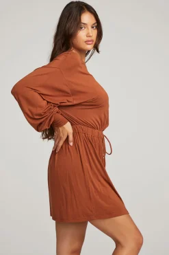 Store Saddle Whiskey Mini Dress Women Loungewear|Dresses