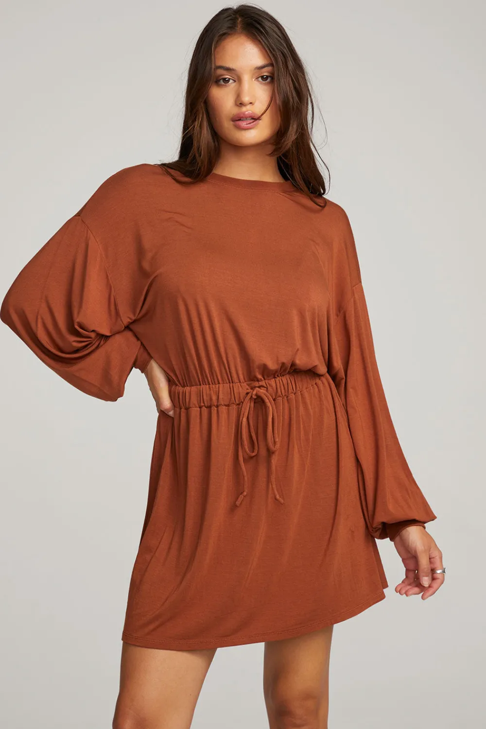 Store Saddle Whiskey Mini Dress Women Loungewear|Dresses