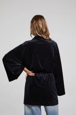 Online Salina Check Burnout Kimono Women Loungewear|Tops