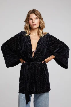 Online Salina Check Burnout Kimono Women Loungewear|Tops