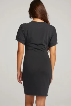 Hot Saloon Licorice Mini Dress Women Loungewear|Dresses