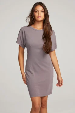 Store Saloon Purple Sage Mini Dress Women Loungewear|Dresses