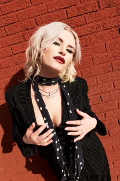 Shop Santana Beverly Pinstripe Blazer Women Outerwear|Loungewear