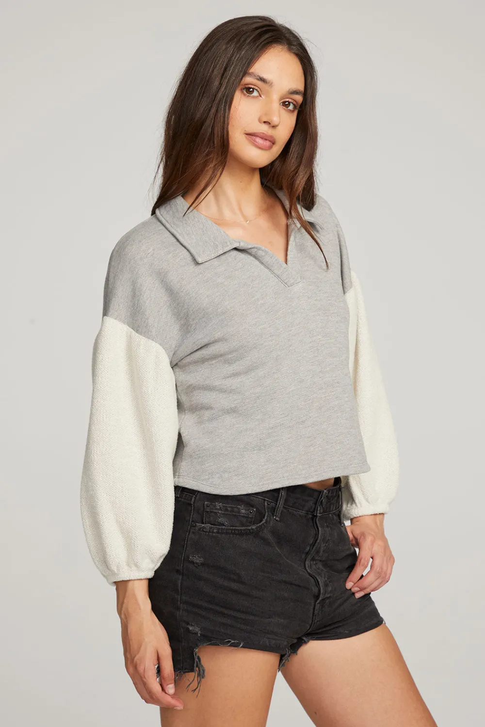 Cheap Saratoga Heather Grey Pullover Women Loungewear|Tops