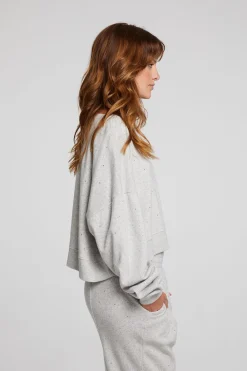Online Scarlet Heather Grey Pullover Women Loungewear|Tops