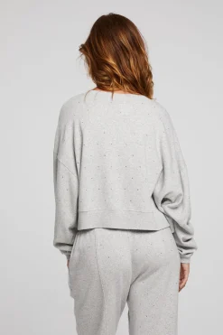 Online Scarlet Heather Grey Pullover Women Loungewear|Tops