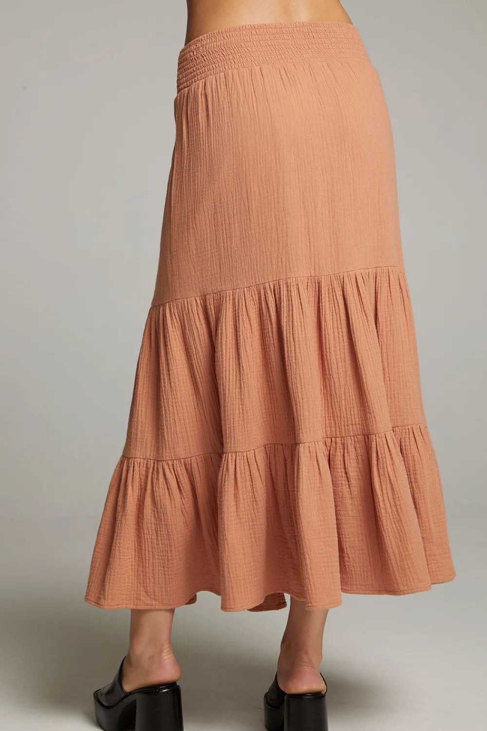 Fashion Seal Bronze Maxi Skirt Women Loungewear|Bottoms