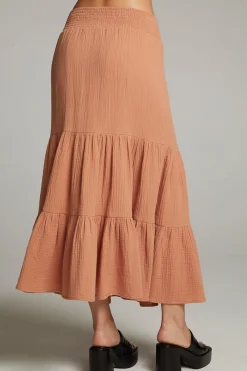 Fashion Seal Bronze Maxi Skirt Women Loungewear|Bottoms