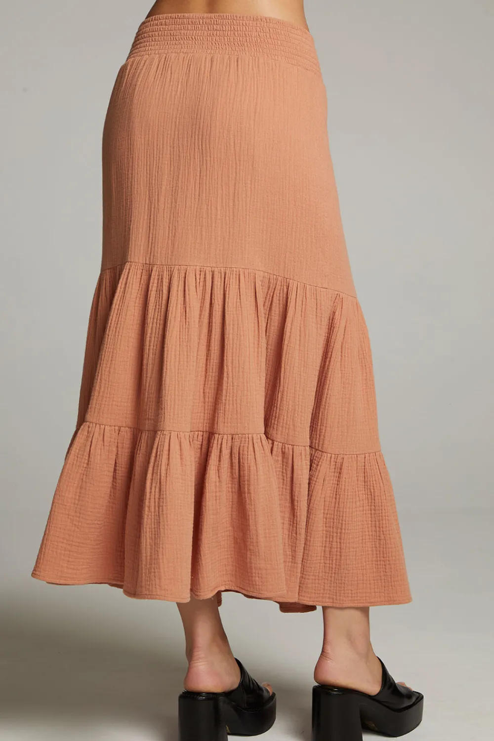 Fashion Seal Bronze Maxi Skirt Women Loungewear|Bottoms