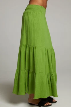 Outlet Seal Piquant Green Maxi Skirt Women Loungewear|Bottoms