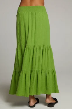 Outlet Seal Piquant Green Maxi Skirt Women Loungewear|Bottoms