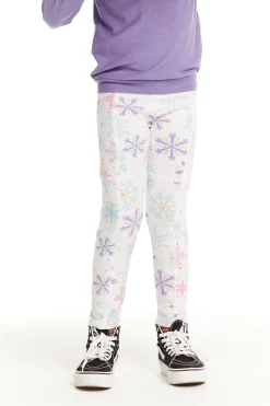 Best Seamed Panel Snowflake Jogger Kids Girls