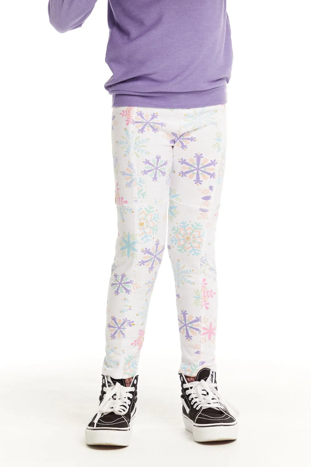 Best Seamed Panel Snowflake Jogger Kids Girls