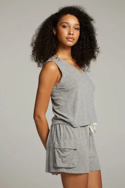 Best Sale Sean Streaky Grey Tank Women Loungewear|Tops