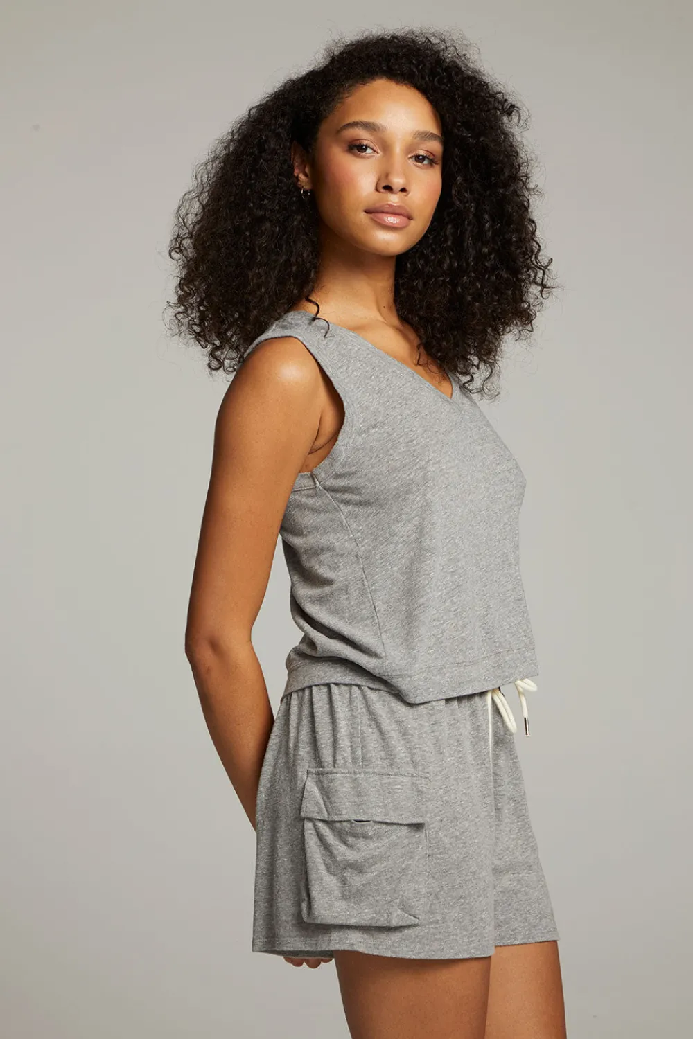 Best Sale Sean Streaky Grey Tank Women Loungewear|Tops