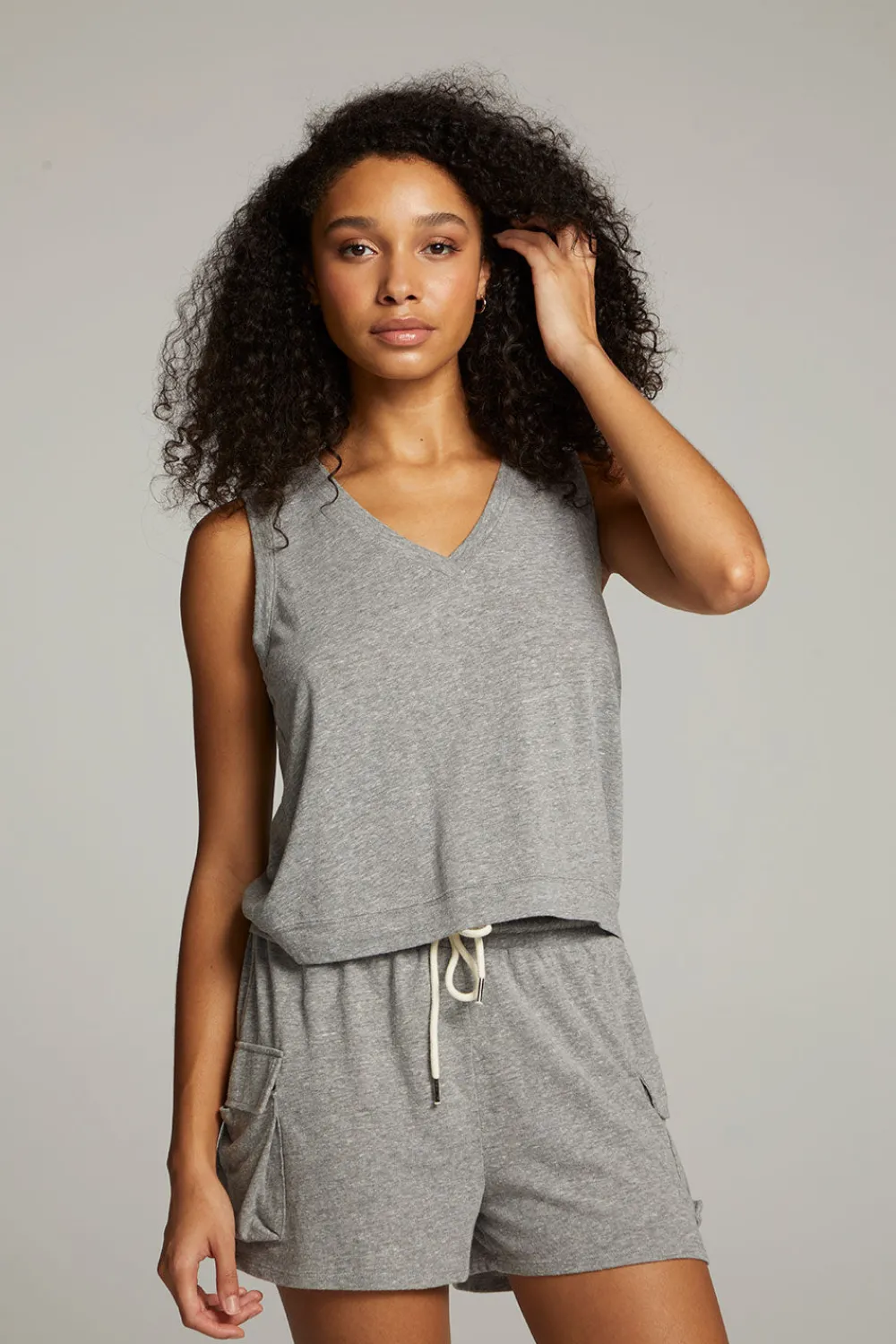 Best Sale Sean Streaky Grey Tank Women Loungewear|Tops