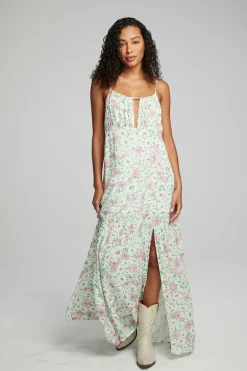 Store Seren Maxi Dress - Grass Daisy Floral Women Loungewear|Dresses