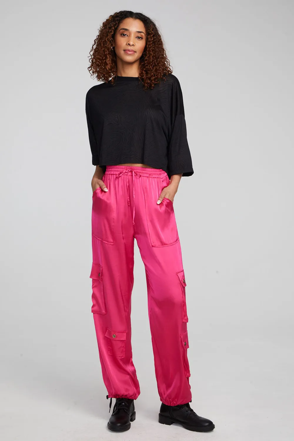 Sale Shine Shadow Black Tee Women Loungewear|Tops