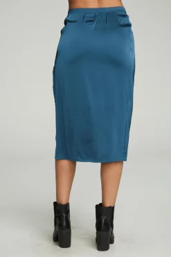 Shop Side Slit Midi Skirt Women Bottoms|Dresses