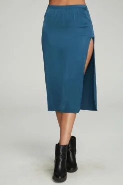 Shop Side Slit Midi Skirt Women Bottoms|Dresses