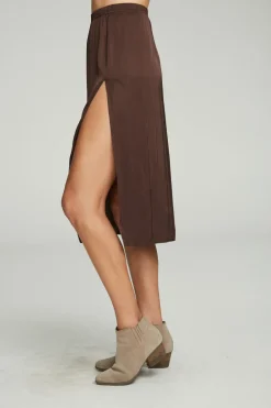 New Side Slit Midi Skirt Women Bottoms|Dresses