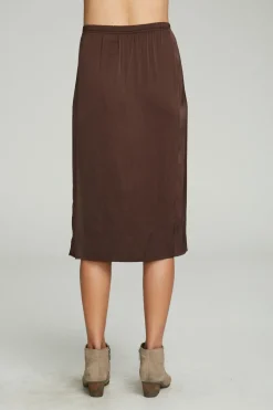 New Side Slit Midi Skirt Women Bottoms|Dresses