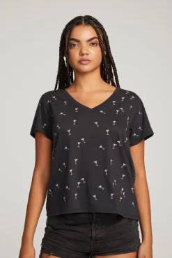 Cheap Silver Martinis Tee Women Loungewear|Graphics